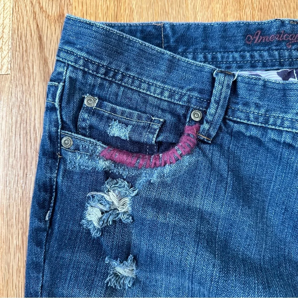 American Eagle AE Hipster Skinny Jeans - Distressed